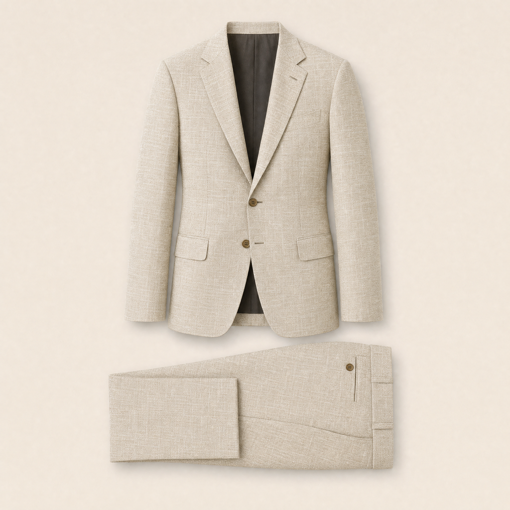 Hazel two-piece suit — Beige technical