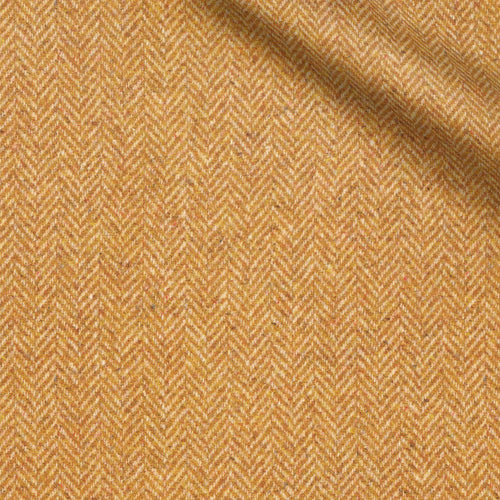 Herman fabric swatch — Mustard herringbone, 500 gsm, Draperì Corsini