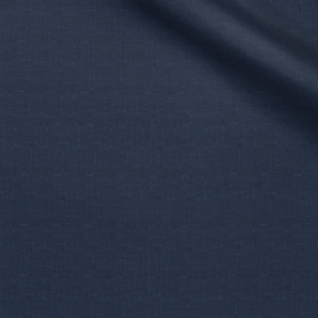 Hermit fabric swatch — Navy Blue slub, 278 gsm, Draperì Corsini
