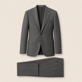 Hingphur two-piece suit — Iron Gray technical, on model