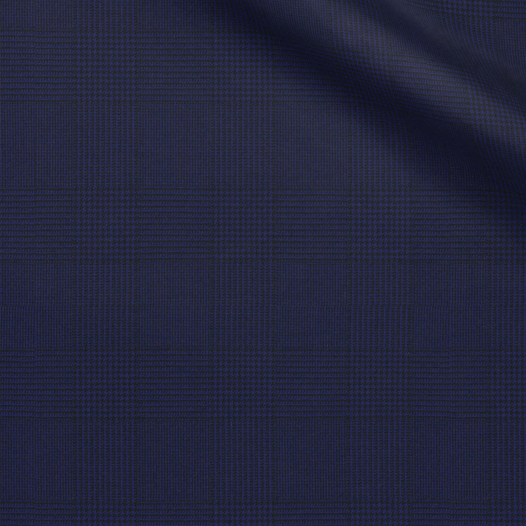 Hoover fabric swatch — Blue nailshead pinhead, Draperì Corsini