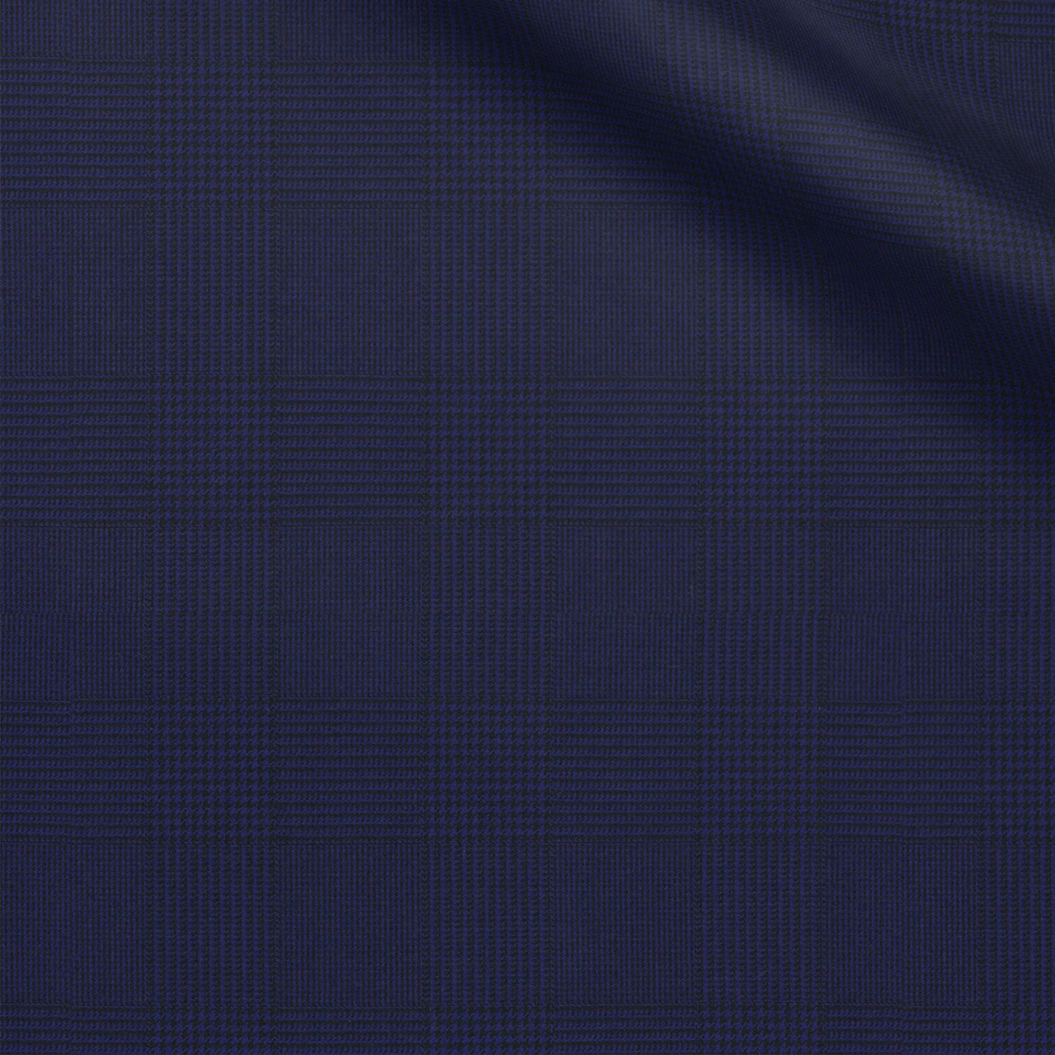 Hoover fabric swatch — Blue nailshead pinhead, Draperì Corsini