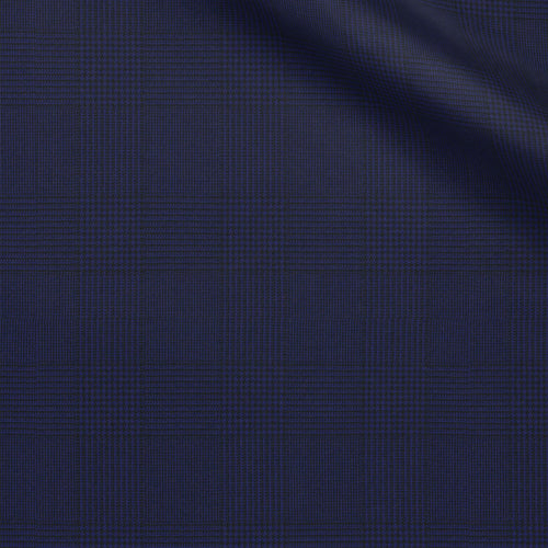 Hoover fabric swatch — Blue nailshead pinhead, Draperì Corsini