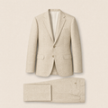Hurley two-piece suit — Cream linen