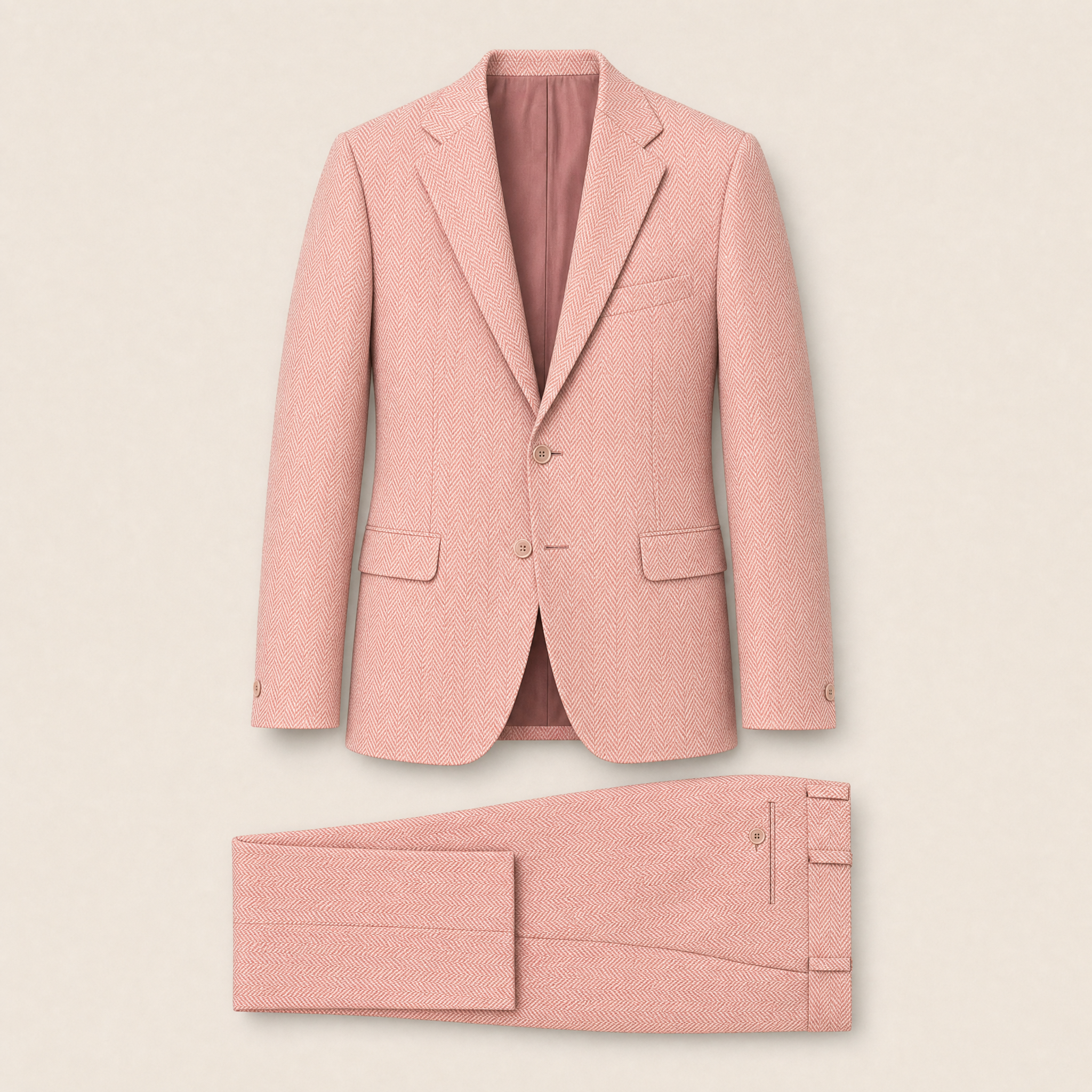 Jaskaran two-piece suit — Light Pink technical