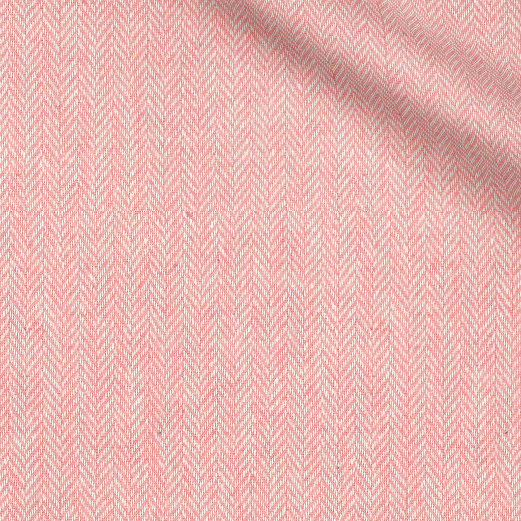 Jaskaran fabric swatch — Light Pink herringbone, Draperì Corsini