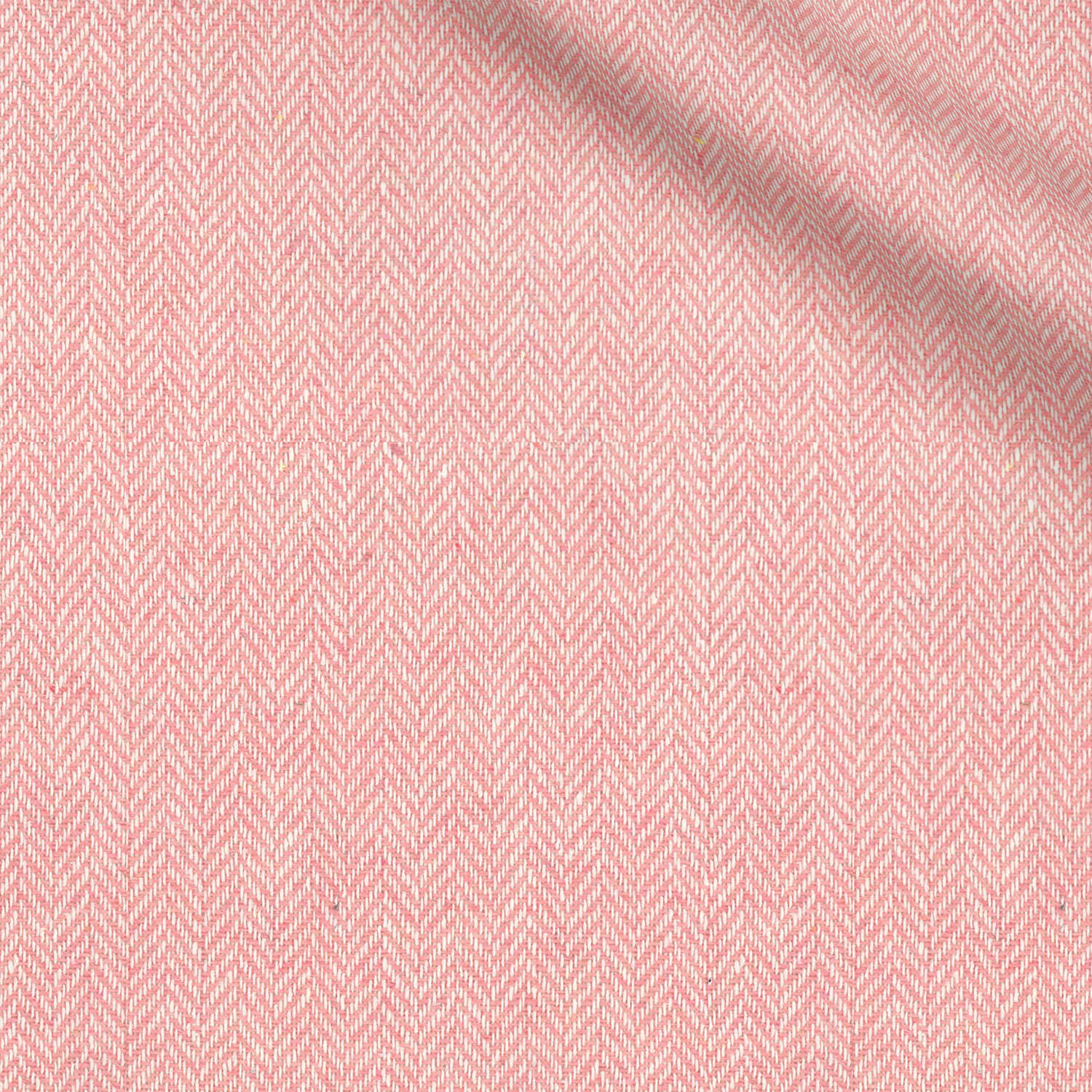 Jaskaran fabric swatch — Light Pink herringbone, Draperì Corsini