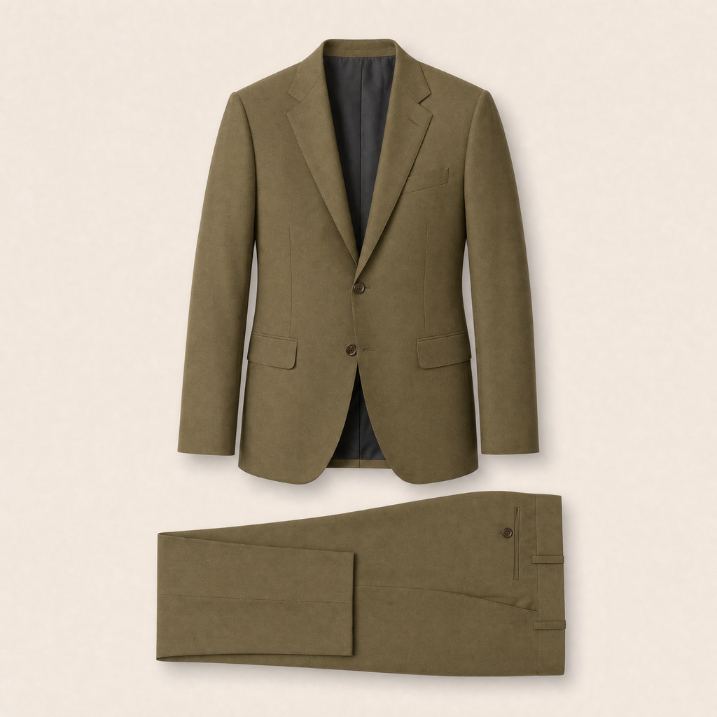 Kade two-piece suit — Olive Green technical