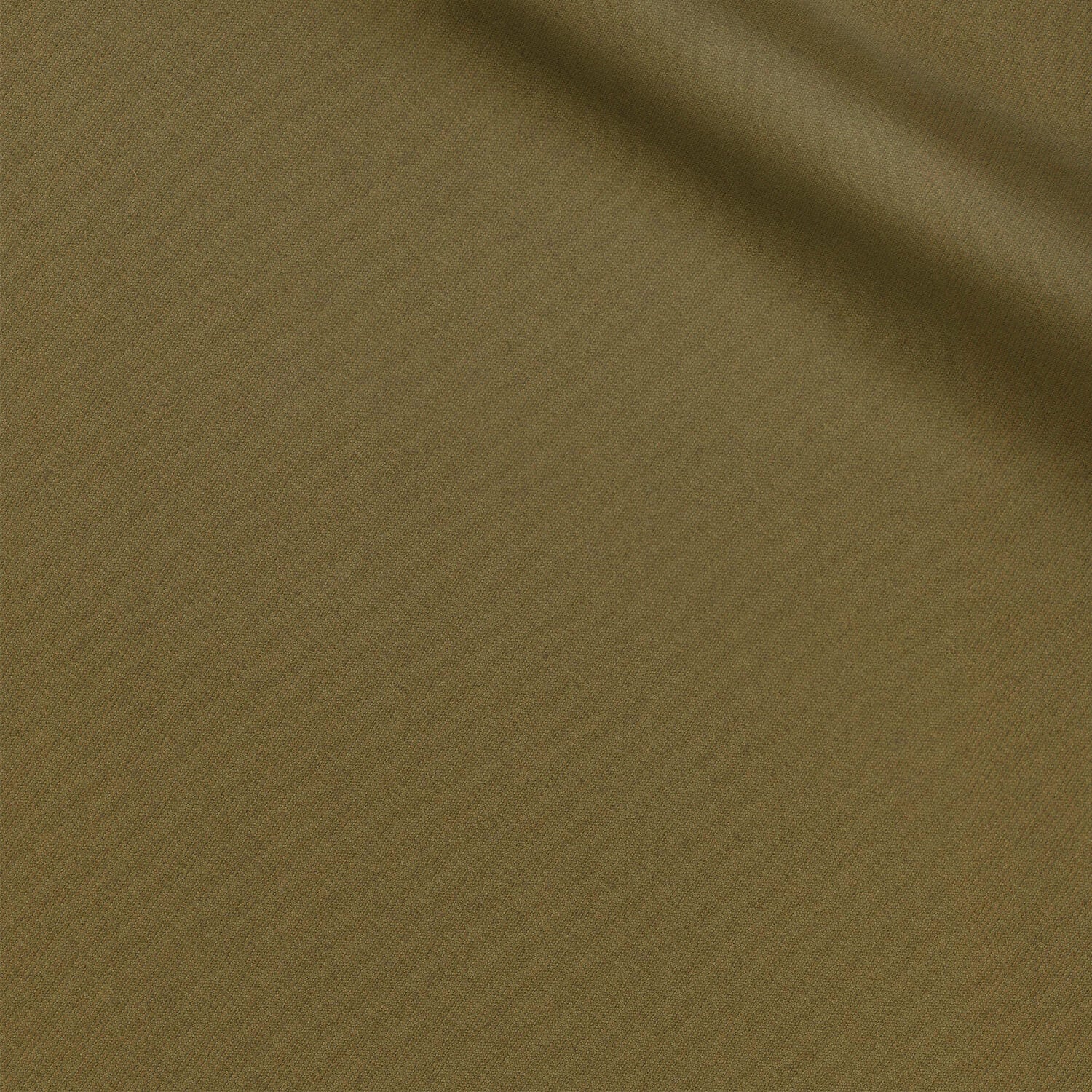 Kade fabric swatch — Olive Green twill, Draperì Corsini