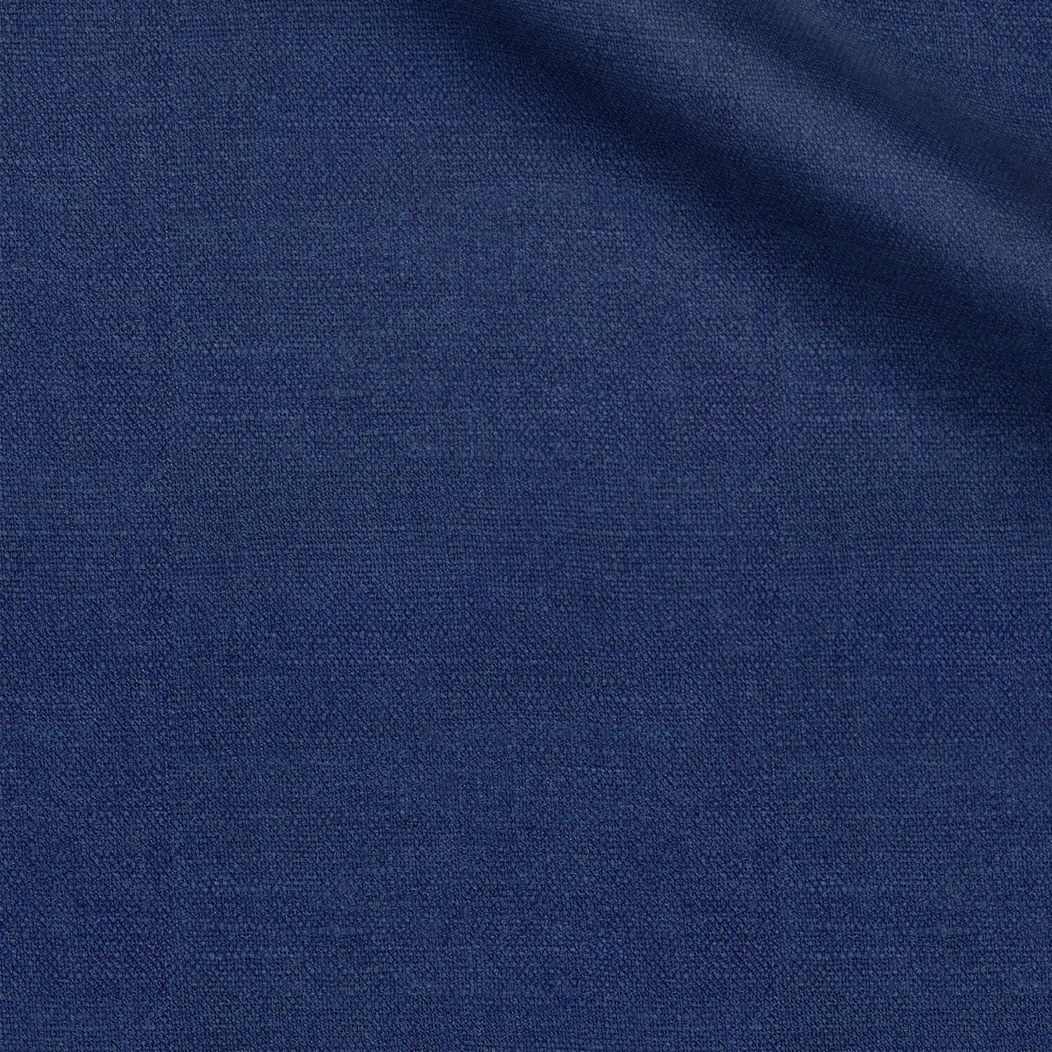 Kawashima fabric swatch — Navy Blue plain weave, 195 gsm, Draperì Corsini