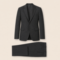 Kramer two-piece suit — Charcoal wool blend