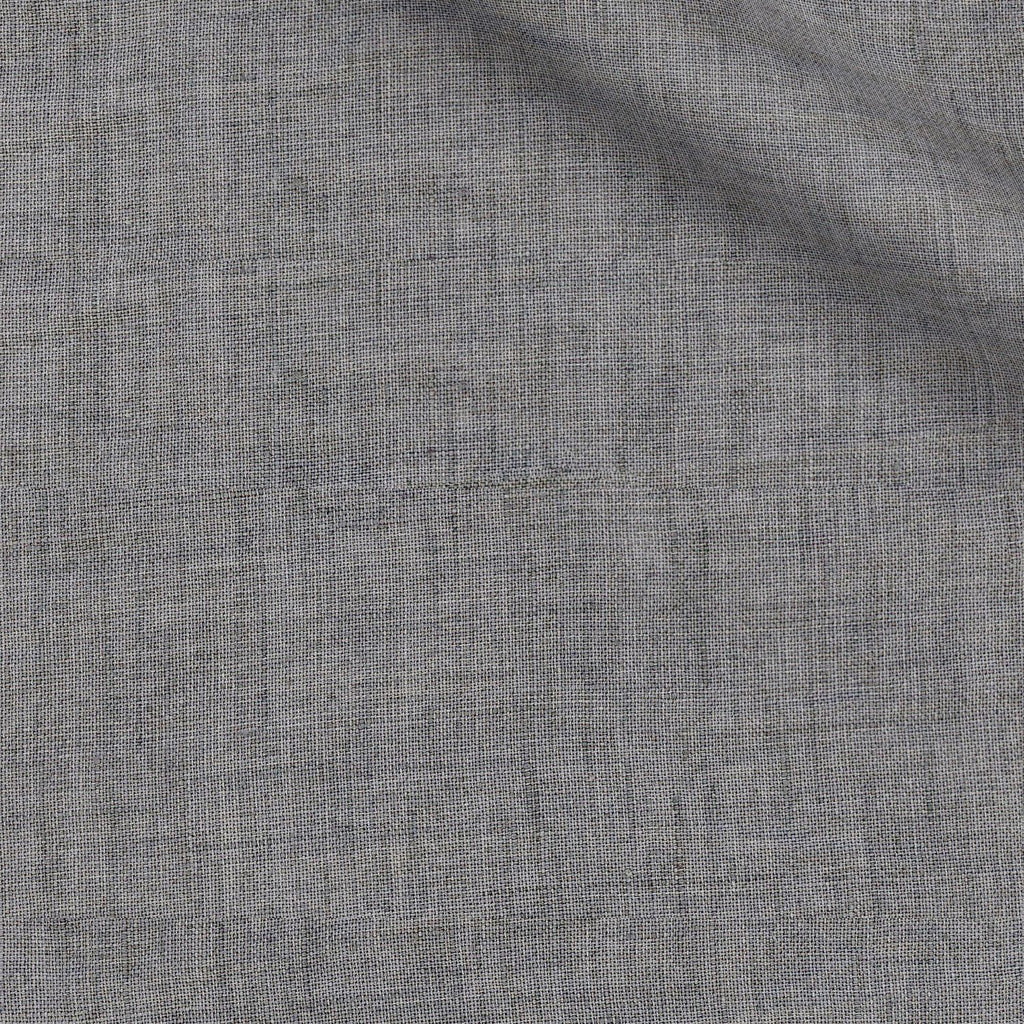 Landis fabric swatch — Iron Gray melange, 170 gsm, Draperì Corsini