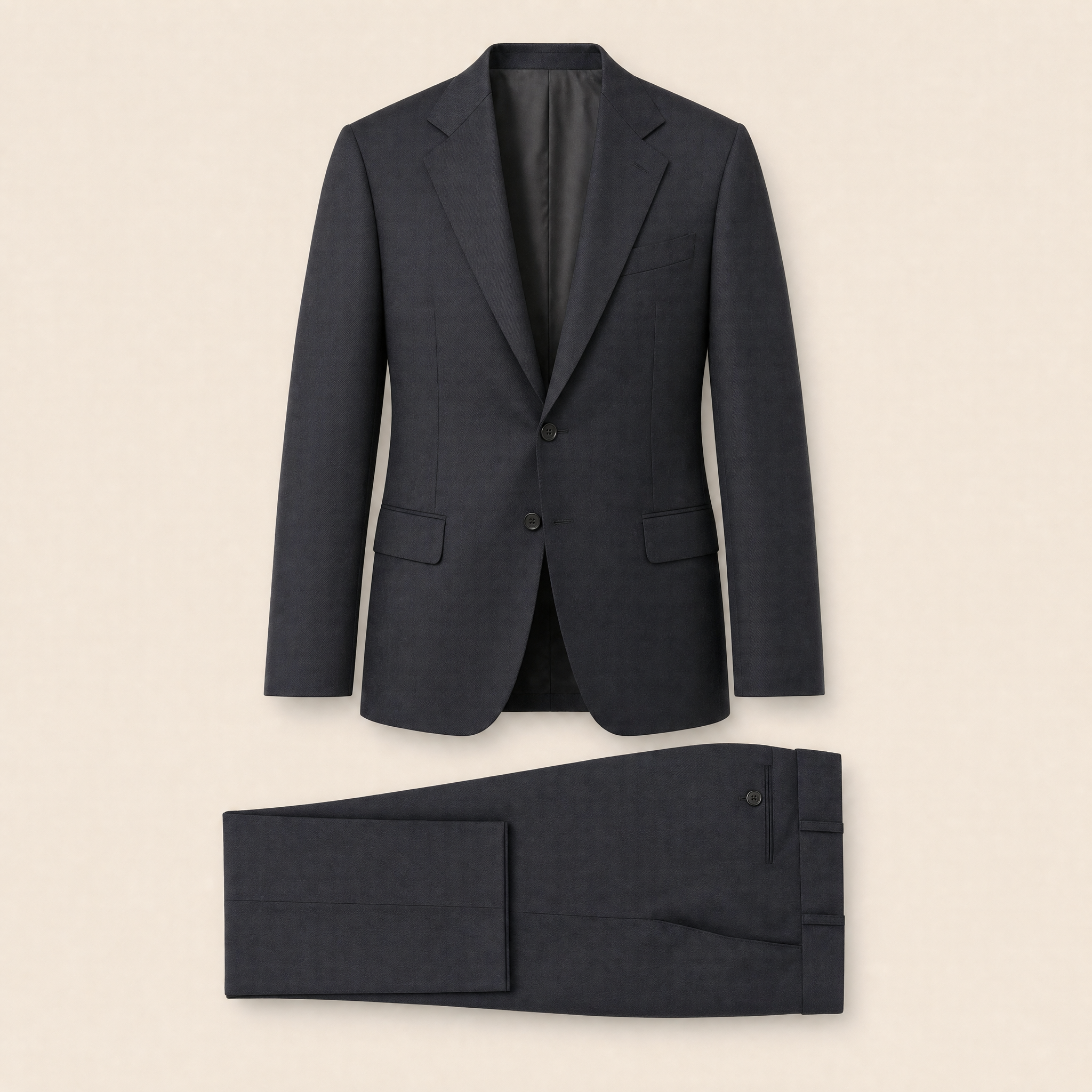 Latrobe two-piece suit — Dark Blue pure wool