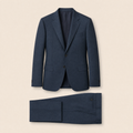 Lyra two-piece suit — Dark Blue cotton blend