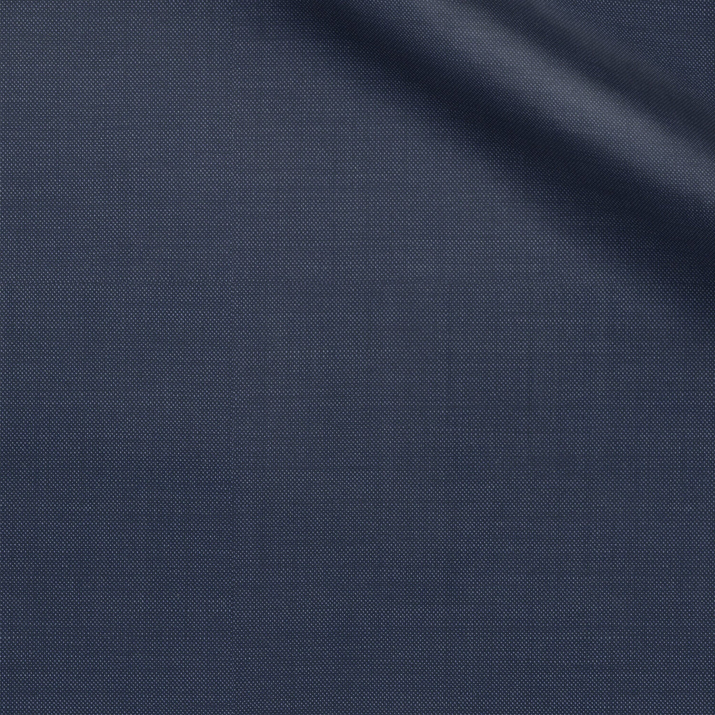 Mackenzie fabric swatch — Indigo Gray birdseye, 285 gsm, Draperì Corsini