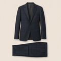 Marcus two-piece suit — Faded Blue merino wool