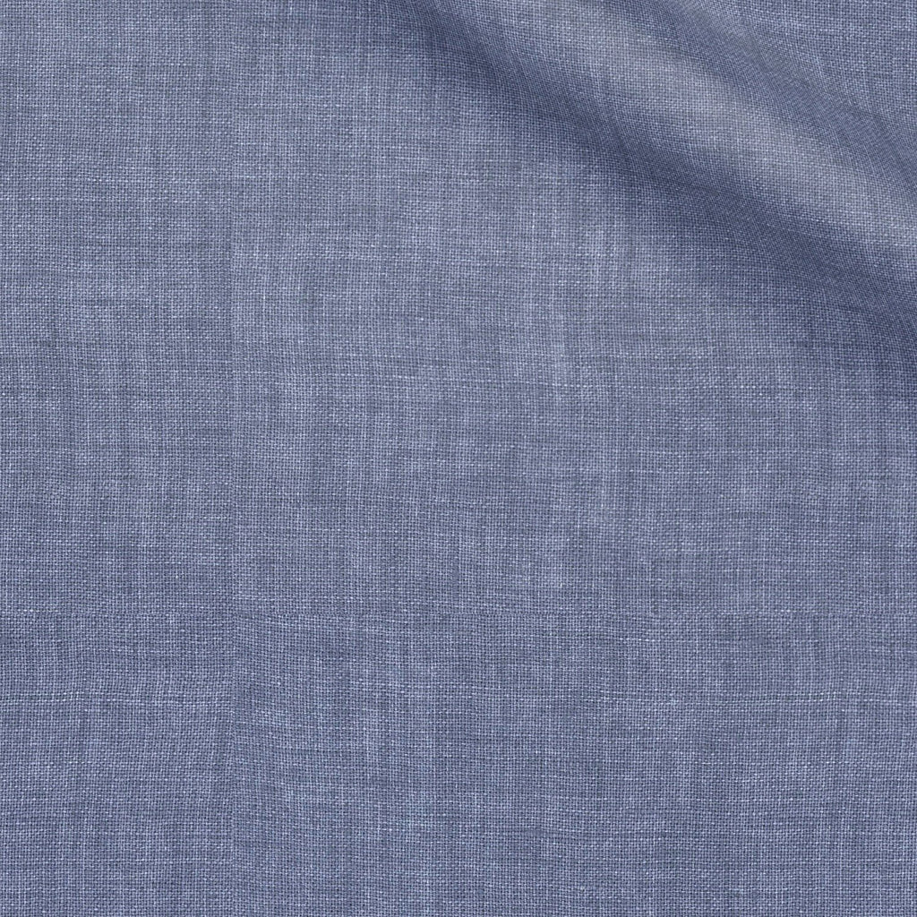 Mcgregor fabric swatch — Blue melange, 160 gsm, Draperì Corsini