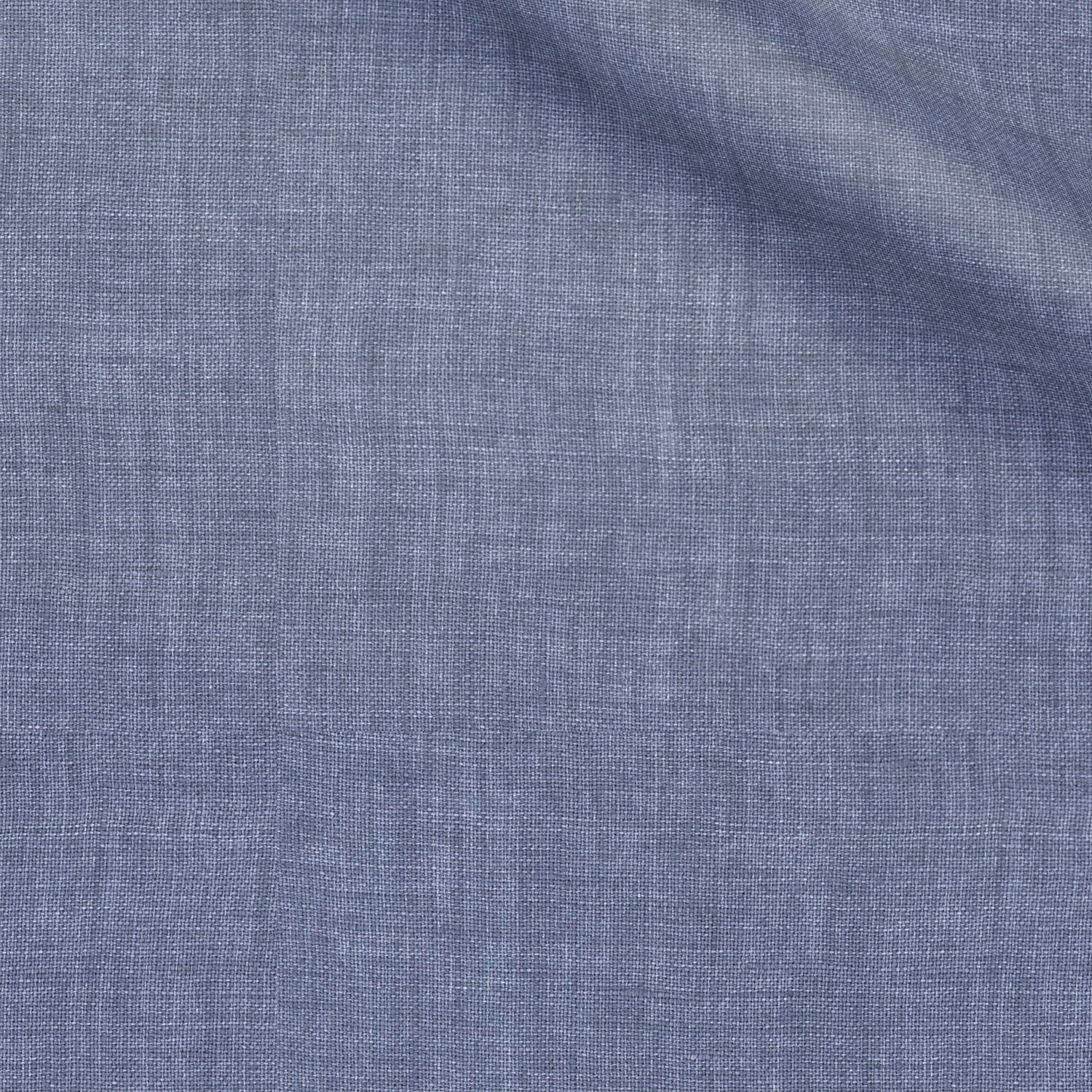 Mcgregor fabric swatch — Blue melange, 160 gsm, Draperì Corsini