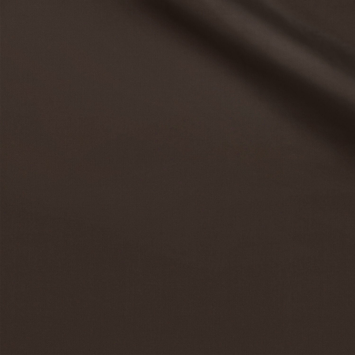 Meza fabric swatch — Chocolate twill, 260 gsm, Draperì Corsini