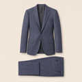 Mondmead two-piece suit — Steel Blue Houndstooth