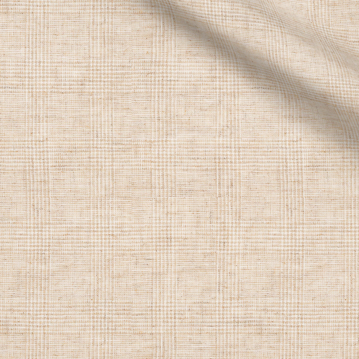 Negril fabric swatch — Sand Checked, Piero Tallini