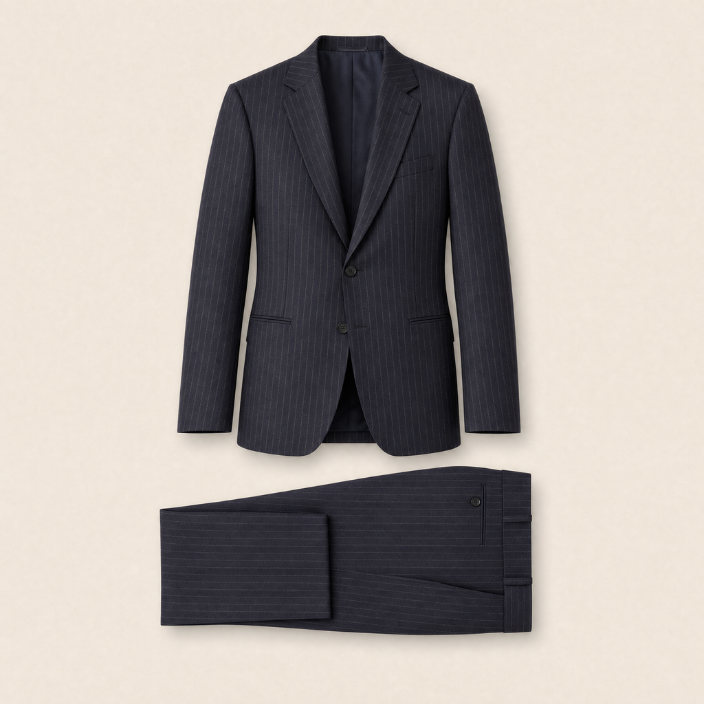 New Bond two-piece suit — Blue wool blend