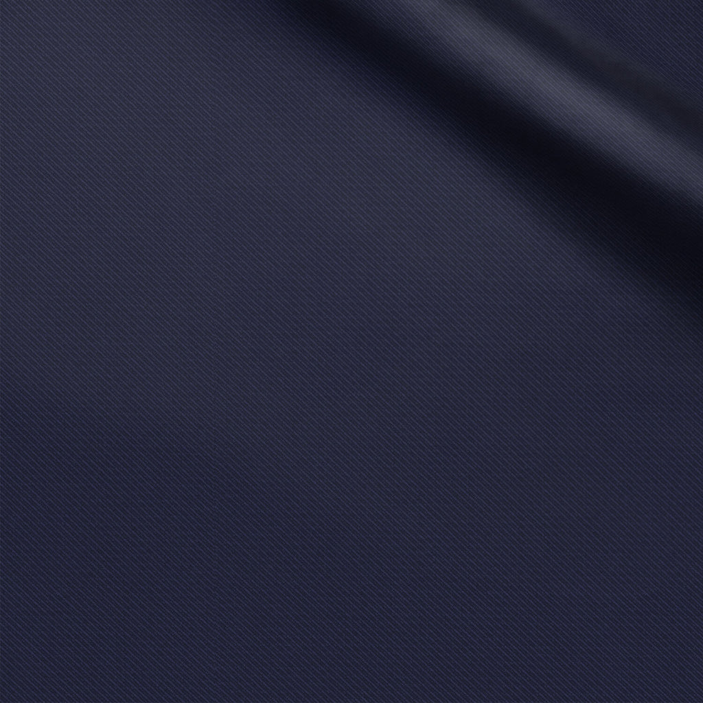 Noknobbi fabric swatch — Navy Blue serge, 320 gsm, Draperì Corsini
