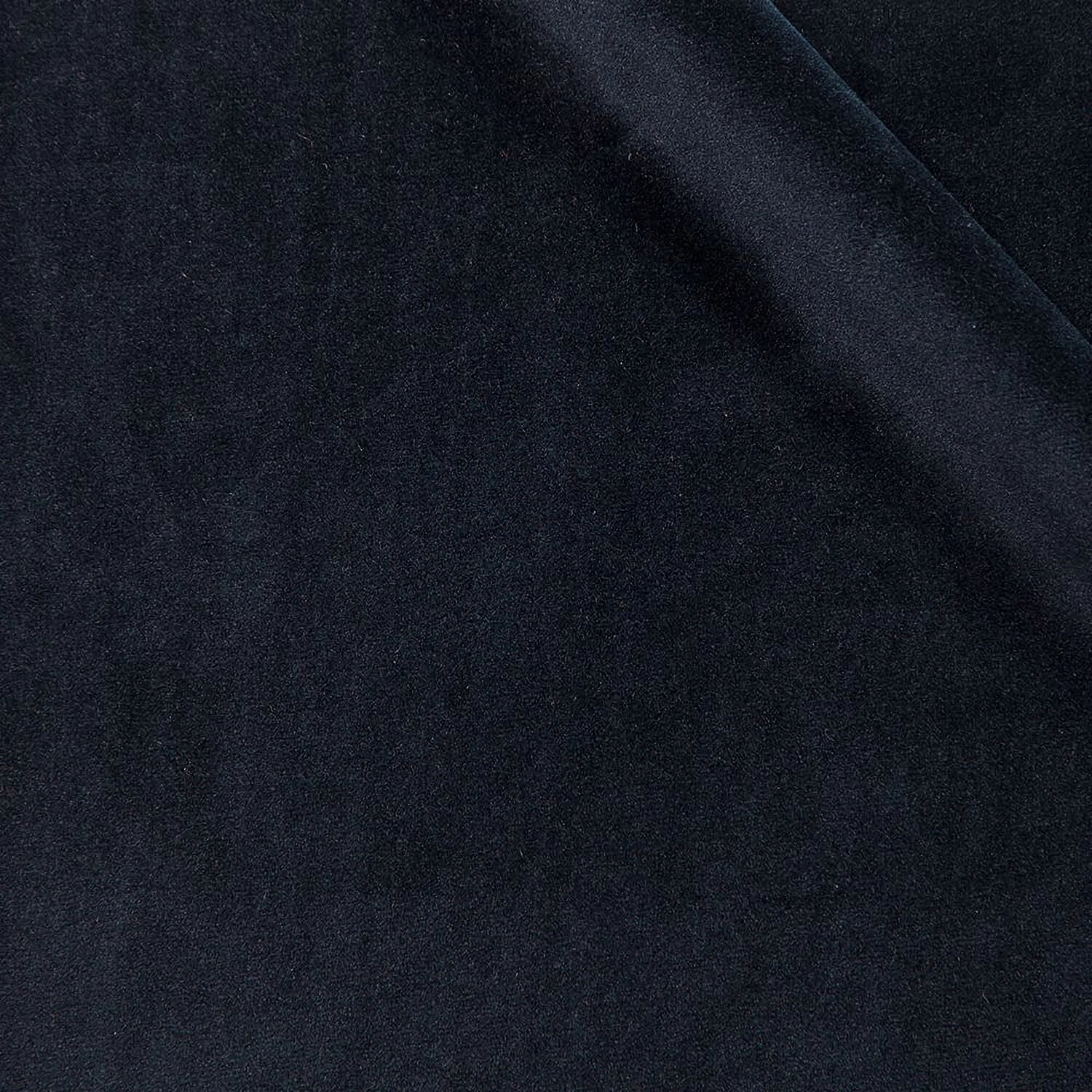 Oakford fabric swatch — Navy Blue velvet, 312 gsm, Draperì Corsini
