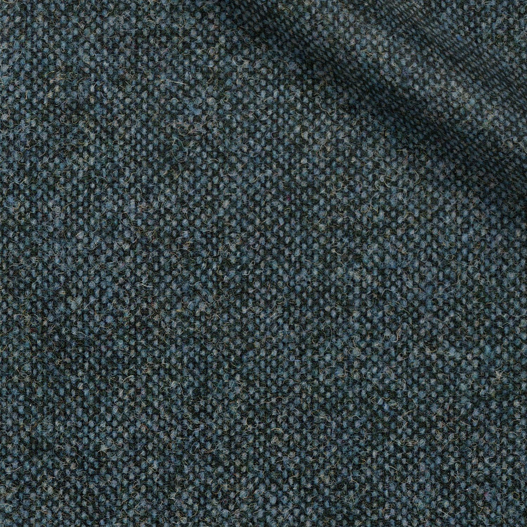 Olwein fabric swatch — Blue donegal, Draperì Corsini