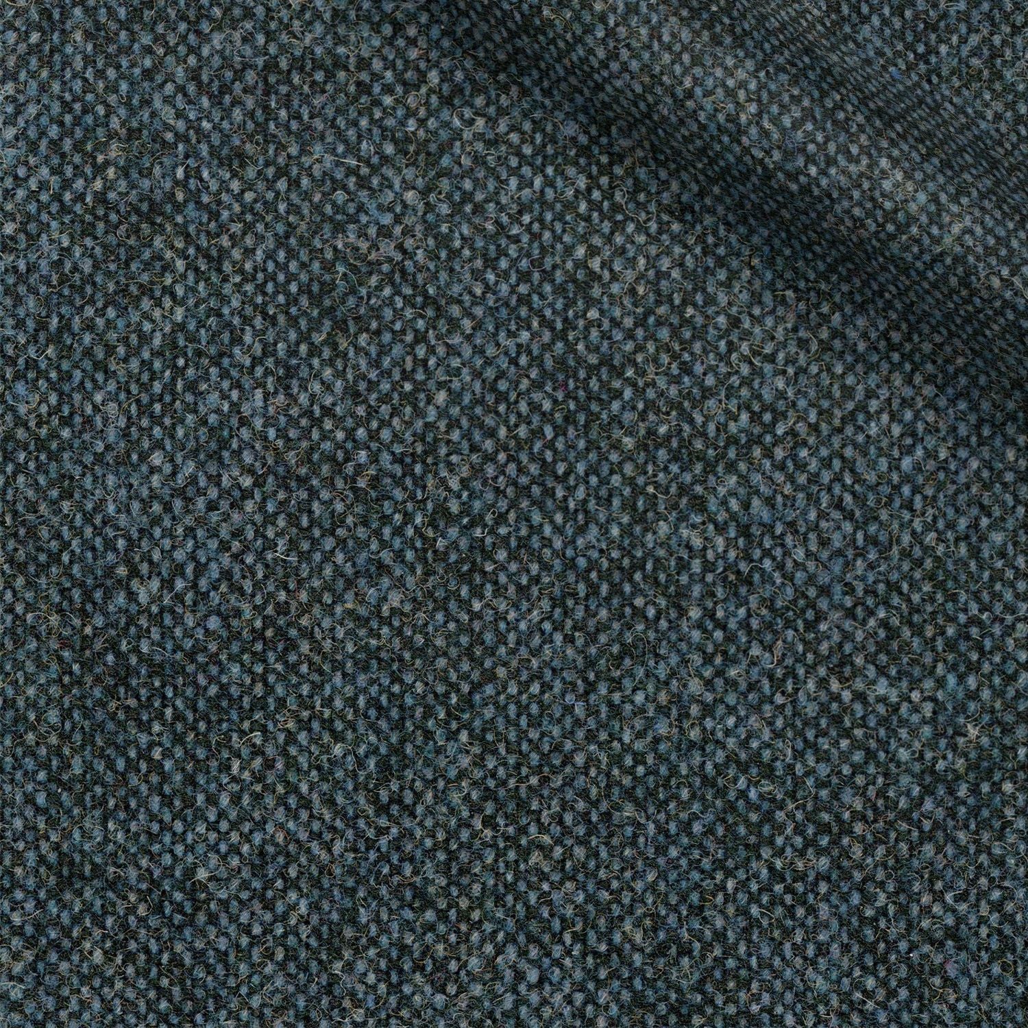 Olwein fabric swatch — Blue donegal, Draperì Corsini