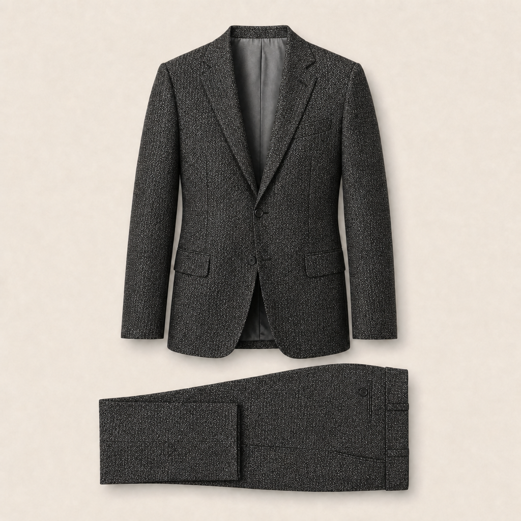 Ottavio two-piece suit — Blue pure wool
