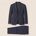 Paul two-piece suit — Faded Blue merino wool