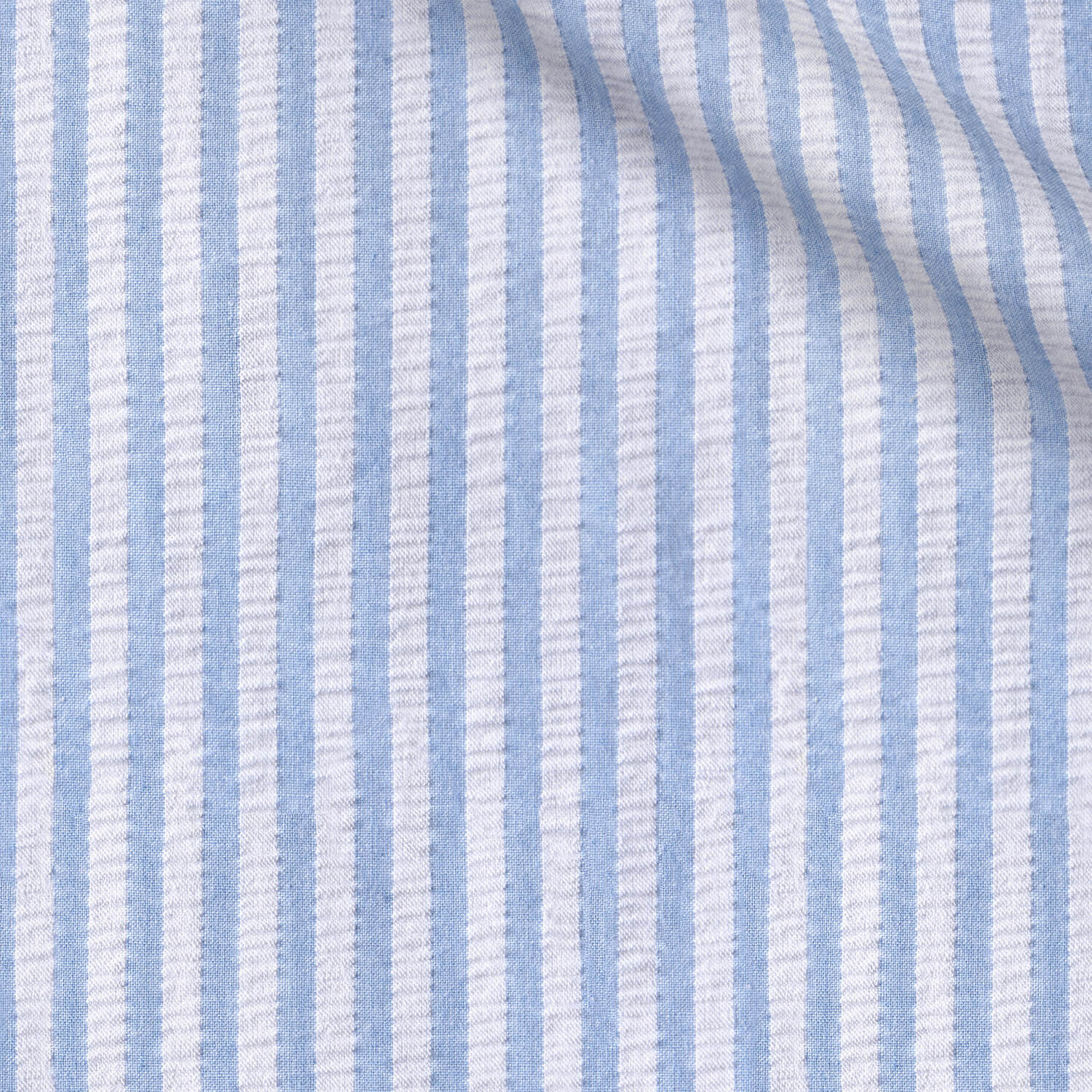 Penyfai fabric swatch — Baby Blue Striped, Piero Tallini