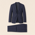Piranesi two-piece suit — Navy Blue pure wool