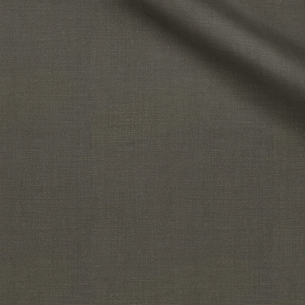 Pitons fabric swatch — Dark Gray slub, 240 gsm, Draperì Corsini