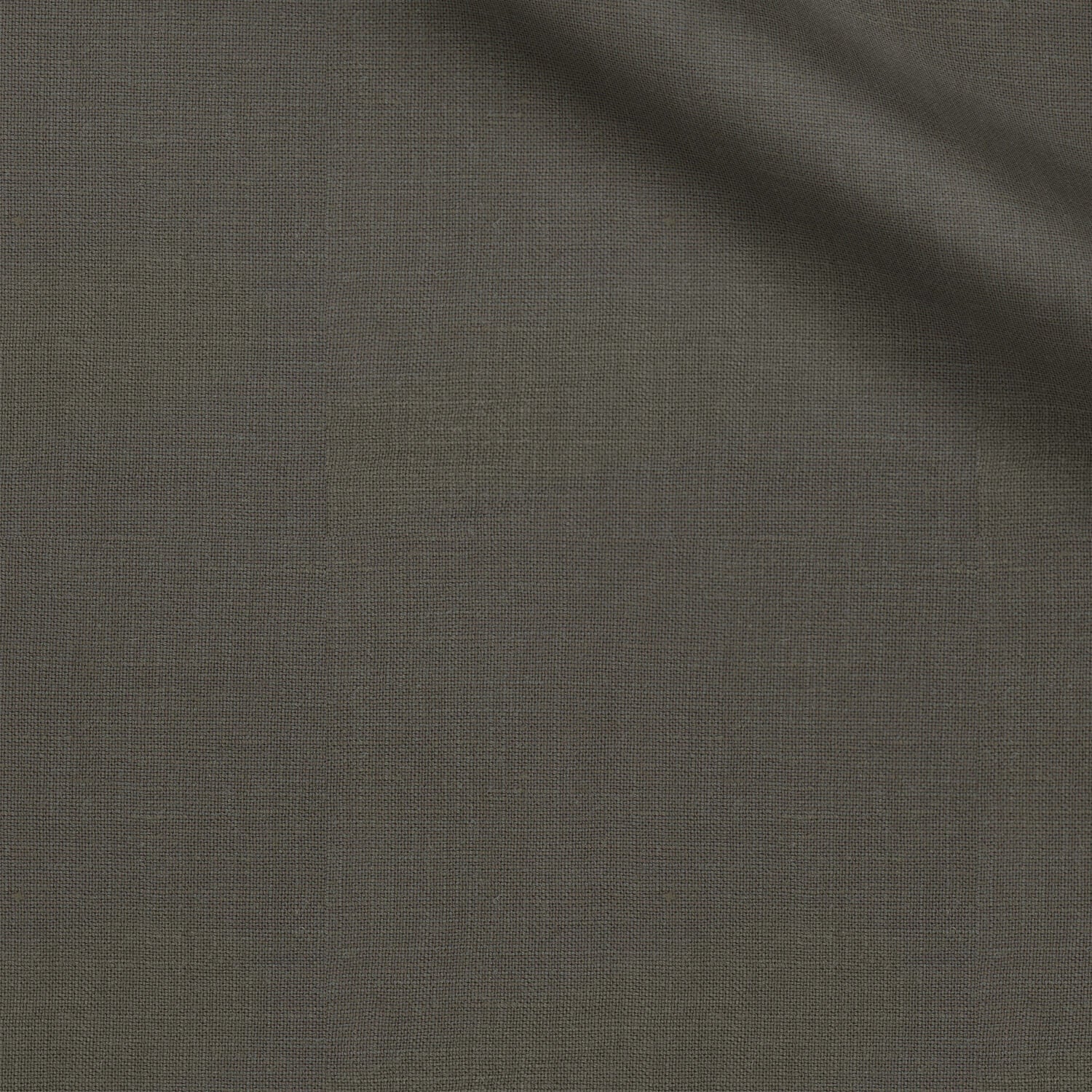 Pitons fabric swatch — Dark Gray slub, 240 gsm, Draperì Corsini