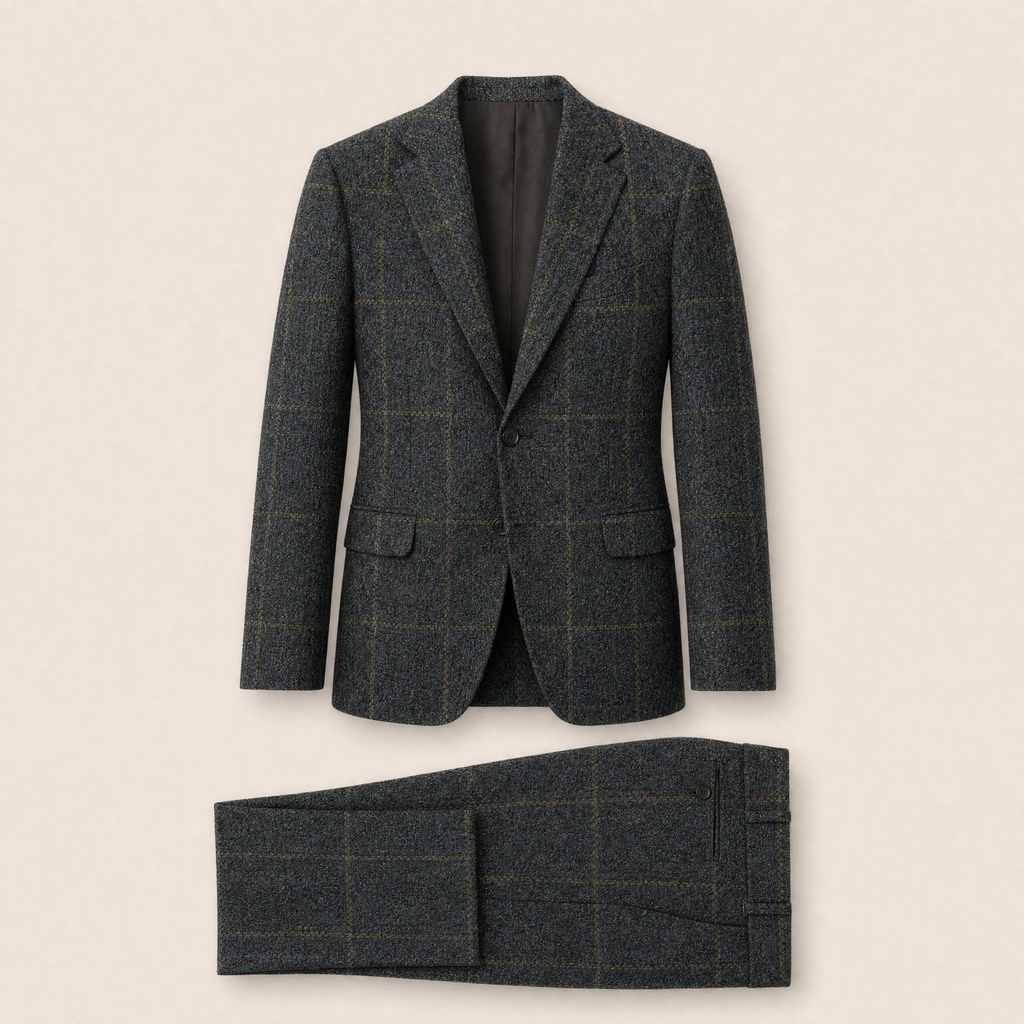 Pittsford two-piece suit — Blue wool blend