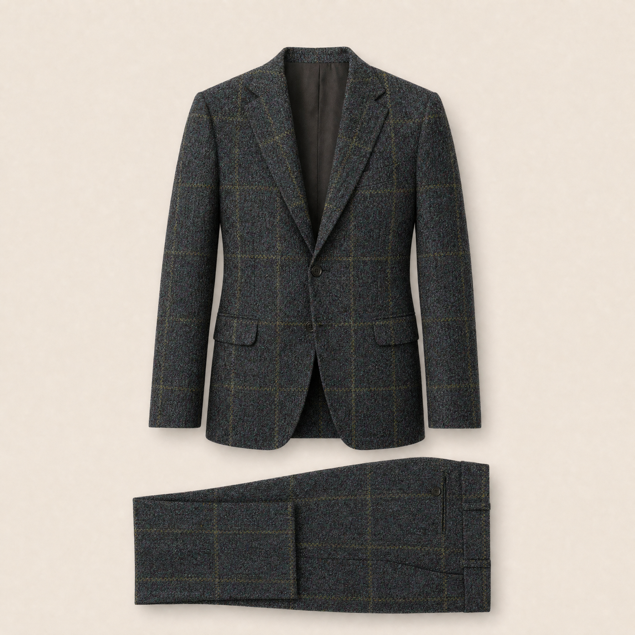 Pittsford two-piece suit — Blue wool blend
