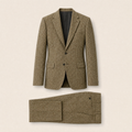 Reque two-piece suit — Brown donegal