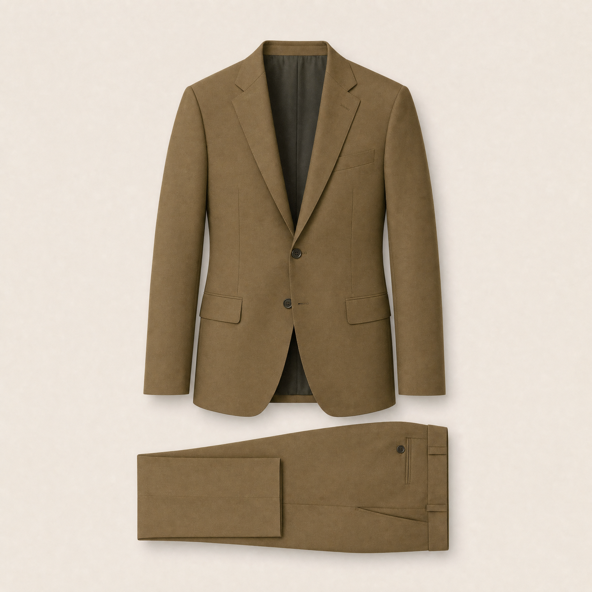 Ridwan two-piece suit — Khaki Green technical
