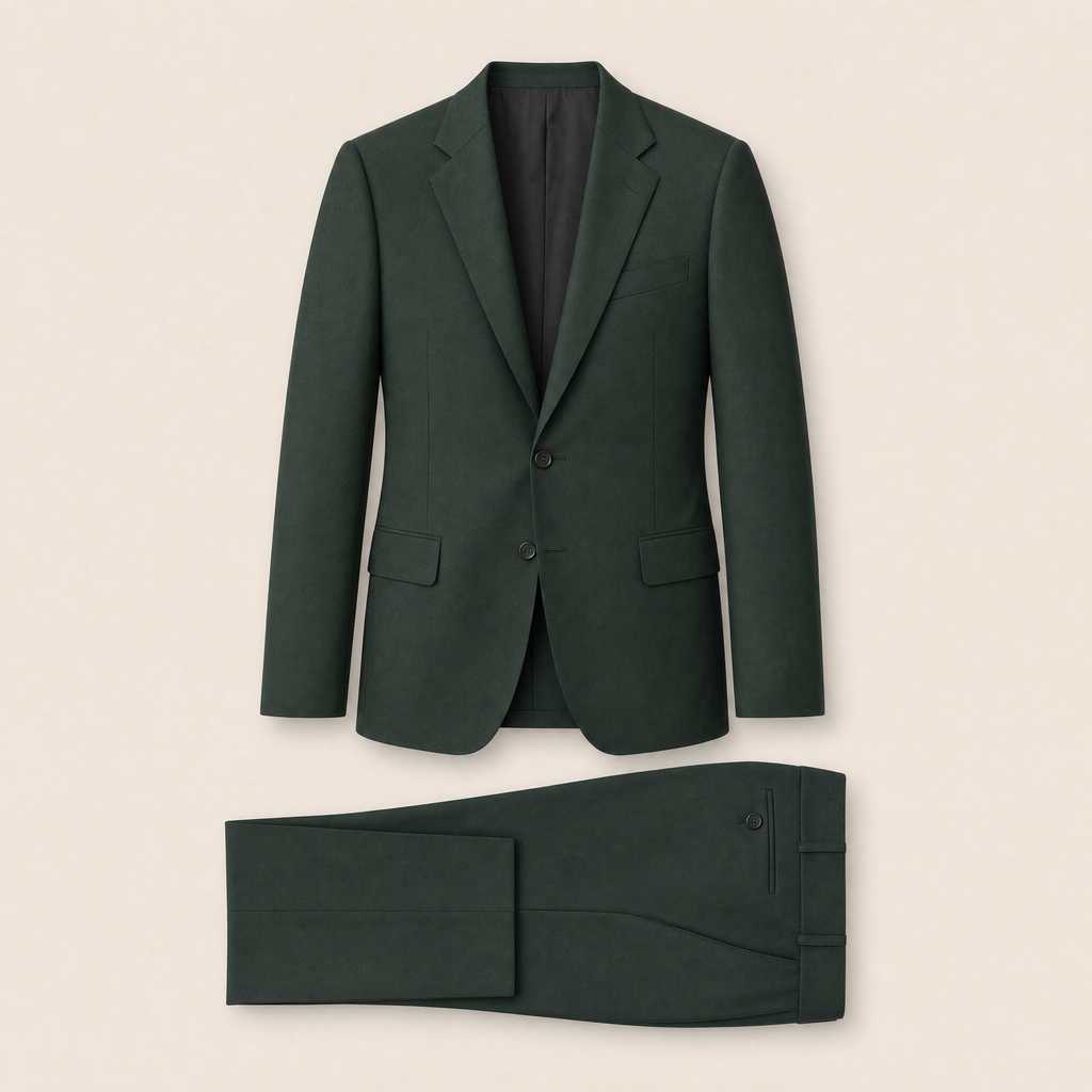 Robin Hood two-piece suit — Dark Green technical