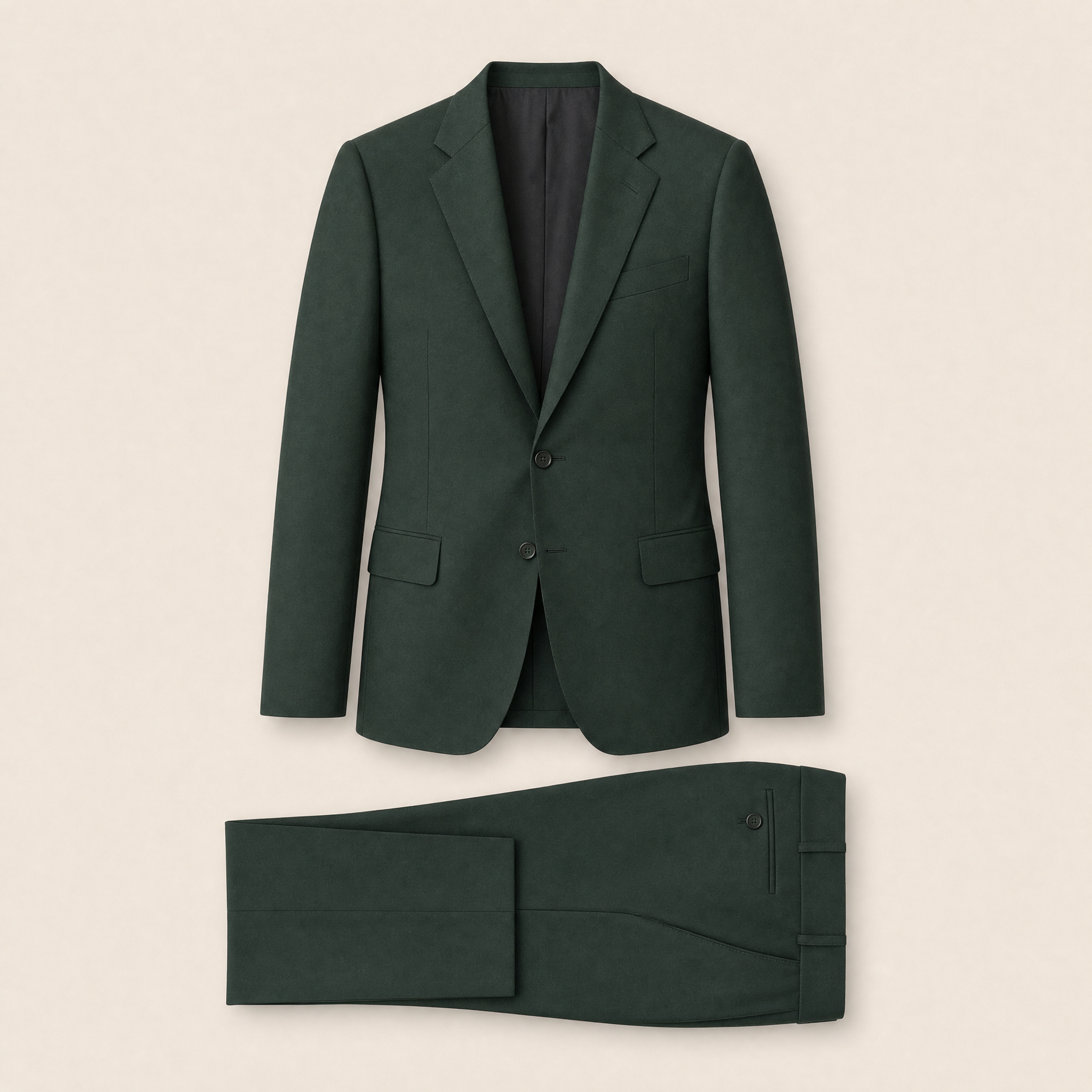 Robin Hood two-piece suit — Dark Green technical