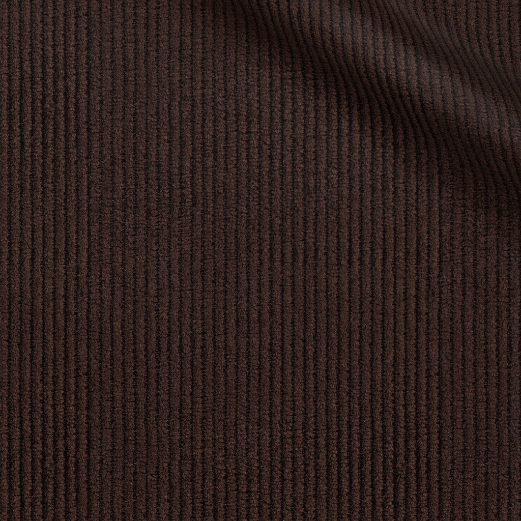 Schmid fabric swatch — Brown corduroy, 290 gsm, Draperì Corsini