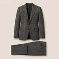 Shakespeare two-piece suit — Dark Blue merino wool