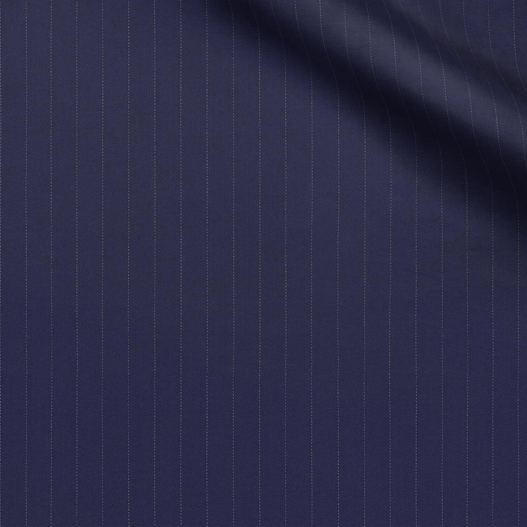 Sheadgod fabric swatch — Navy Blue twill, 270 gsm, Draperì Corsini