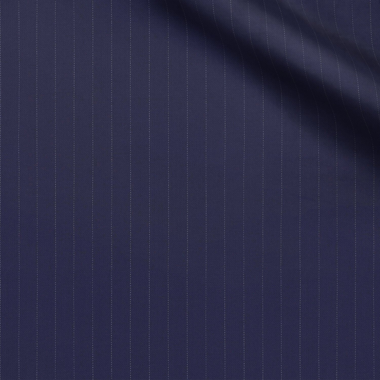 Sheadgod fabric swatch — Navy Blue twill, 270 gsm, Draperì Corsini