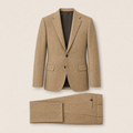 Shelby two-piece suit — Camel wool blend