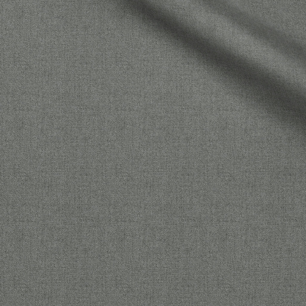 Sicilian Grey fabric swatch — Iron Gray twill, 201 gsm, Draperì Corsini