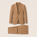 Sidecar two-piece suit — Camel technical