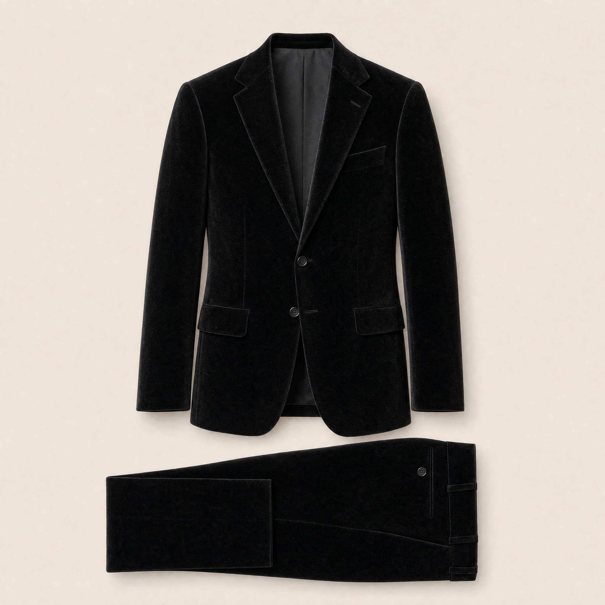 Sorell two-piece suit — Onyx Black cotton